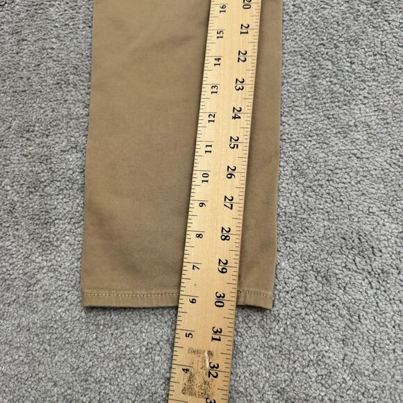 AG Adriano Goldschmied The Stilt Cigarette Pants Womens 28R Tan Khaki Straight - Picture 14 of 16